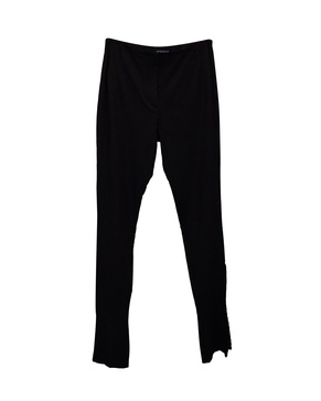 la montagne slim-fit trousers in black viscose