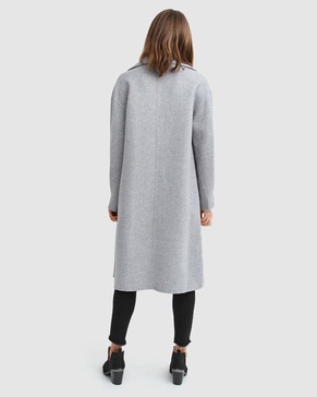 dream lover loose fit wool blend coat