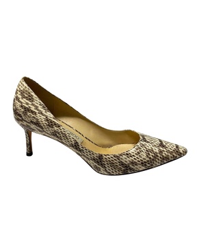 romy heels in multicolor snakeskin