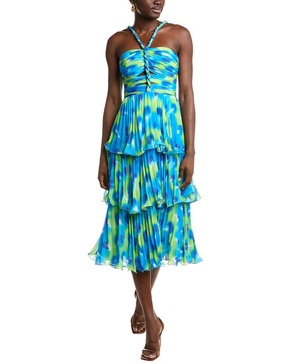 AMUR Tiered Midi Dress