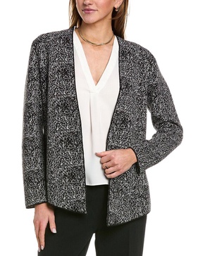 Anne Klein Women's Fitted Cardigan W/Side Slits
