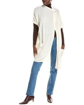 luxe wool & cashmere-blend poncho