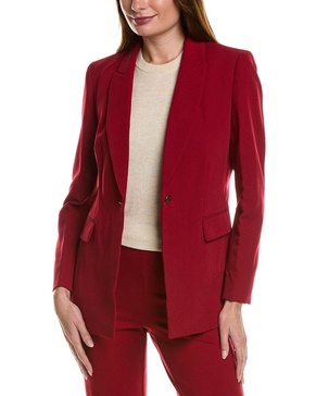 Anne Klein Women's Anne Stretch One Button Peak Lapel Jacke
