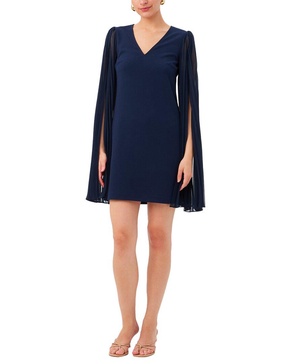 Trina Turk Women's Sheath Dress with Pleated Sleeves