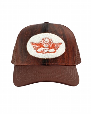 women's up in flames hat in maroon