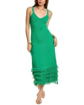 decker fringe midi dress
