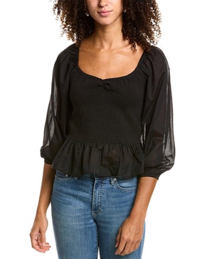 Nation LTD Tiana Combo Peplum Top