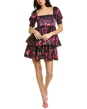 emmalou tiered mini dress