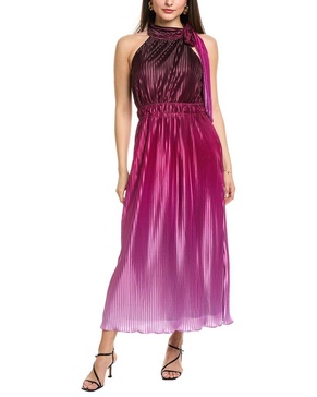 Anne Klein Bow Neck Halter Midi Dress