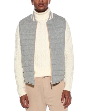 Brunello Cucinelli Reversible Cashmere Puffer Vest