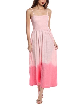 smocked maxi dress