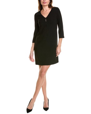 crepe shift dress