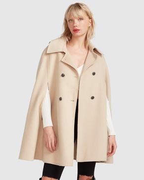 on my mind wool blend cape