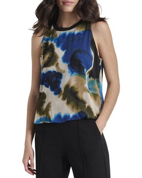 sleeveless chiffon tunic