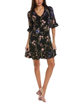 ruffled garden shift dress