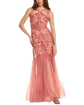 silk-blend gown