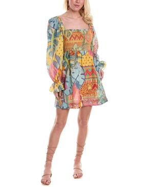 summer tapestry mini dress