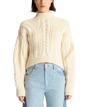 shelby mock neck wool sweater