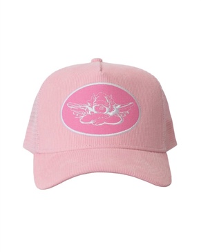 rich in pink trucker hat