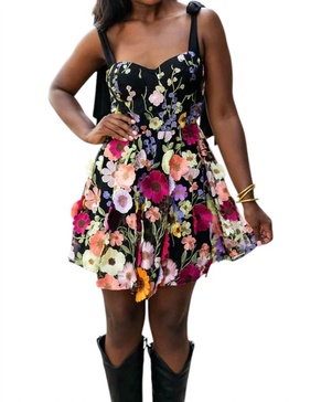 carter bustier mini dress in harmony