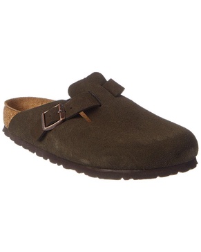 boston soft footbed suede leather clog
