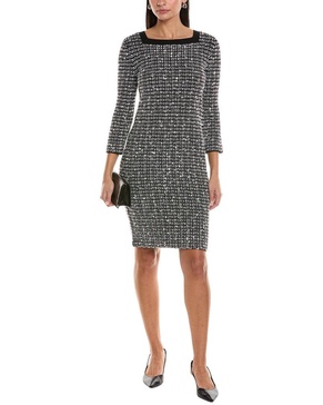 St. John Donna Wool-Blend Sheath Dress