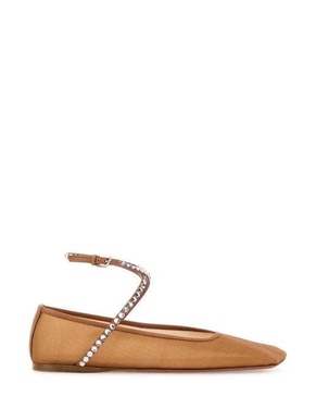 Orange mesh Ane ballerinas