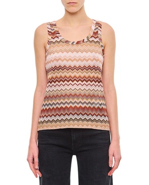 Chevron Blades Top With Sequins