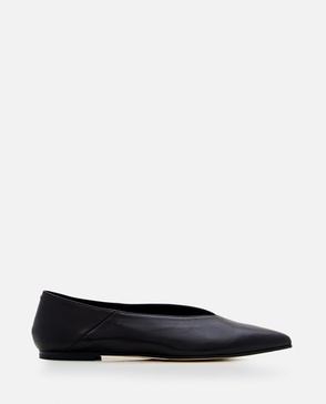 Black Moa Leather Ballerinas