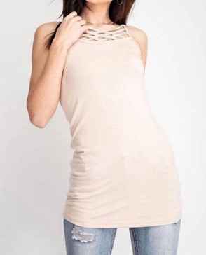 braided cami in natural