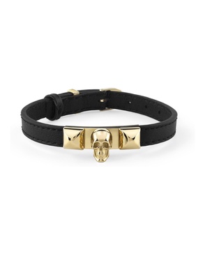 plein enigma calf leather bracelet