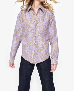 anders lace shirt in amethyst