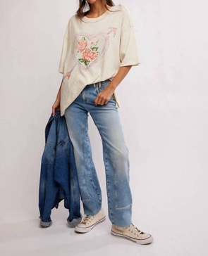 love rose tee in ivory