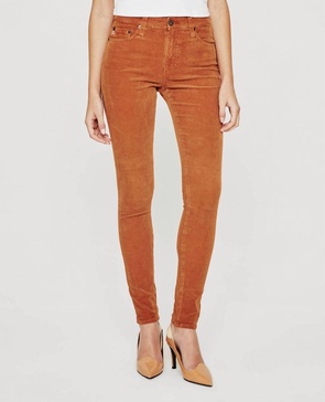 farrah high rise cord in turmeric
