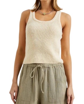 albie tank top in ivory