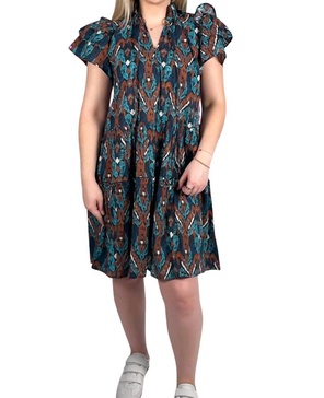 nadia dress in wedgewood