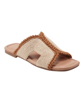 Women's Nashie Slip On Square Toe Flat Sandals