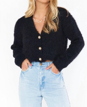 tea time cardi in black