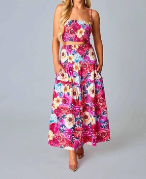 tamra top and maxi skirt set in jubilee
