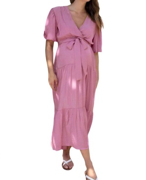 cara maxi dress in pink