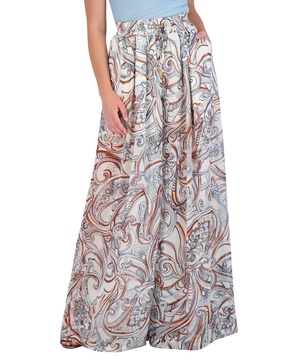 BCBGMAXAZRIA Women's Elastic Waist Wide Leg Pants
