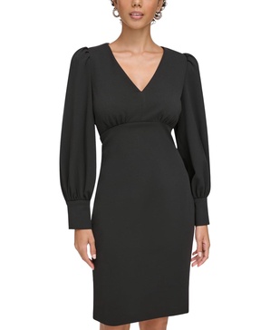 Women's Vneck Sheath Work Dress