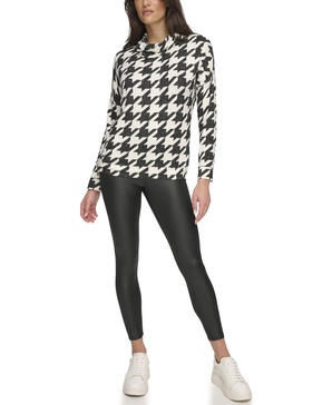 Andrew Marc Women's Long Sleeve Cozy Knit Cowl Neck Top