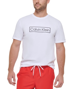 Calvin Klein Men's Standard Light Weight Quick Dry Short Sleeve 40+ UPF Protection Active Top