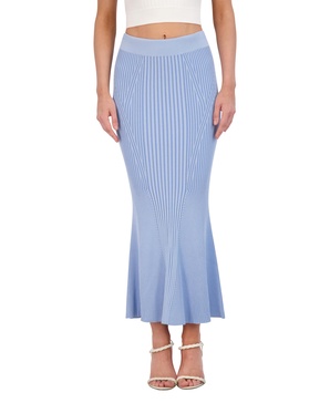 BCBGMAXAZRIA Women's Flounced Hem Maxi Skirt