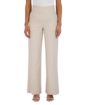BCBGMAXAZRIA Women's High Waisted Wide Leg Pocket Zipper Back Pant
