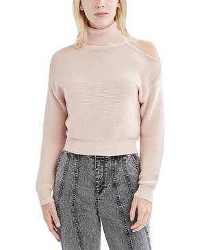 BCBGeneration Women's Long Sleeve Turtleneck Sweater with Cutout