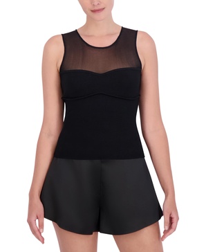 BCBGMAXAZRIA Women's Sleeveless Round Neck Pullover Sweater Top