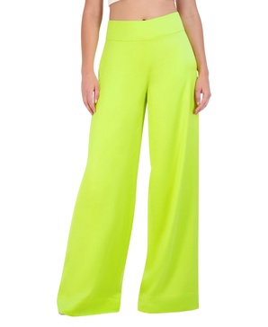 BCBGMAXAZRIA Women's Satin Wide Leg Pants