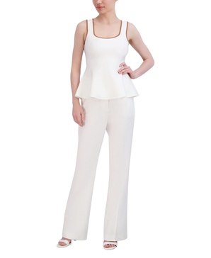 BCBGMAXAZRIA Women's Square Neck Pullover Sweater Top